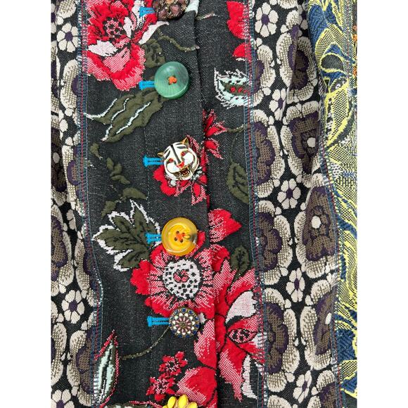 Byron Lars Beauty Mark Anthropologie Jessica Floral Pencil Skirt Size 4 NWT - Picture 10 of 12